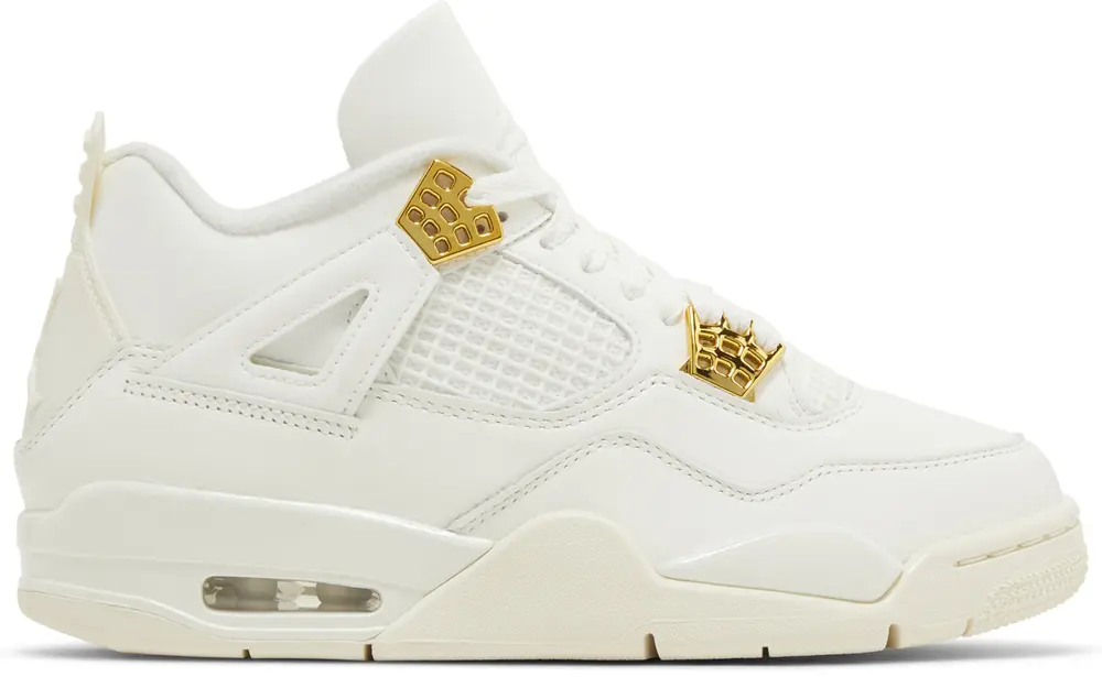 Wmns Air Jordan 4 Retro 'Metallic Gold' - AQ9129 170 -