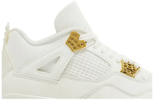Wmns Air Jordan 4 Retro 'Metallic Gold' - AQ9129 170 - – Image 2