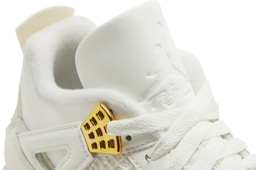Wmns Air Jordan 4 Retro 'Metallic Gold' - AQ9129 170 - – Image 8