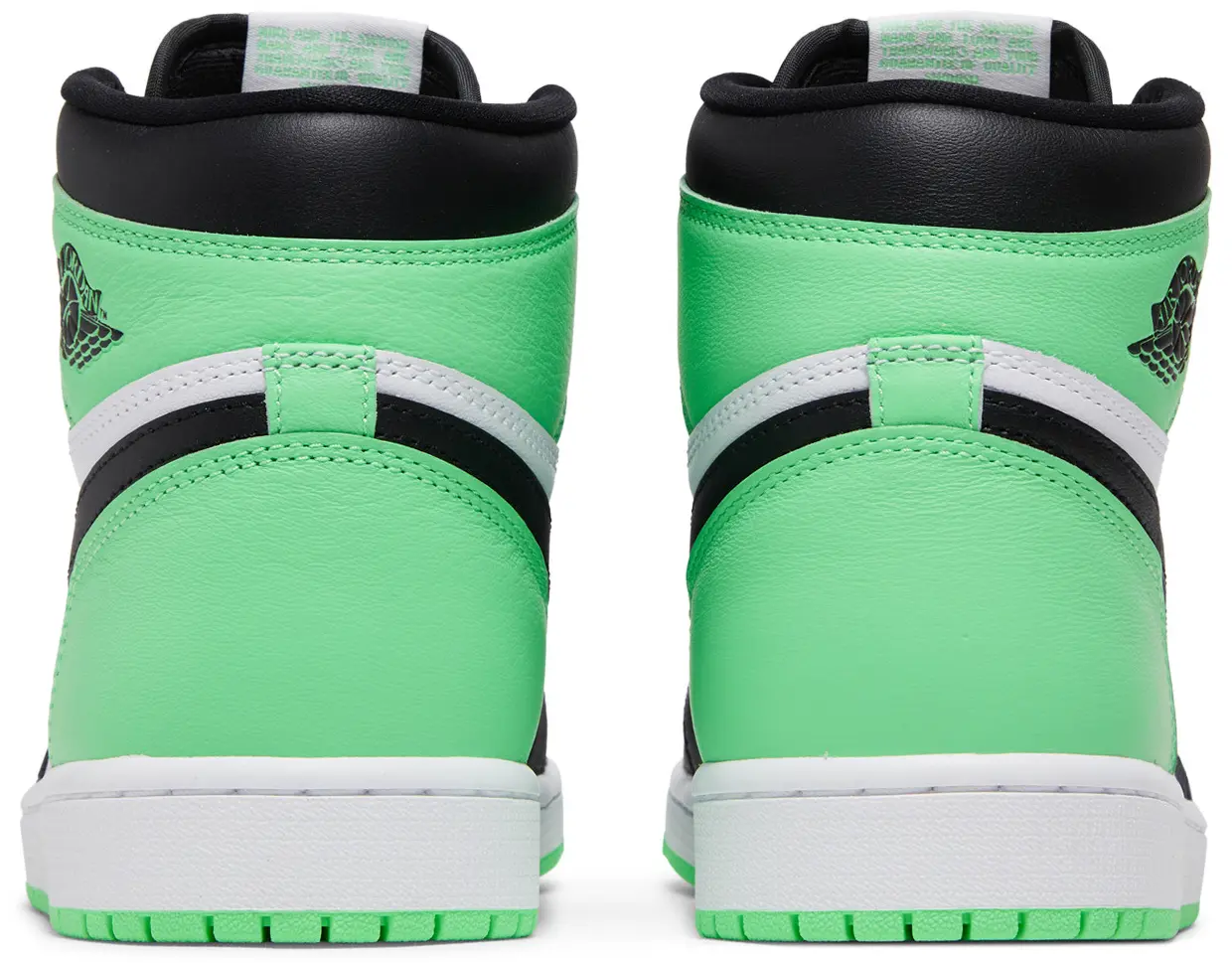air jordan 1 retro high OG green glow 3