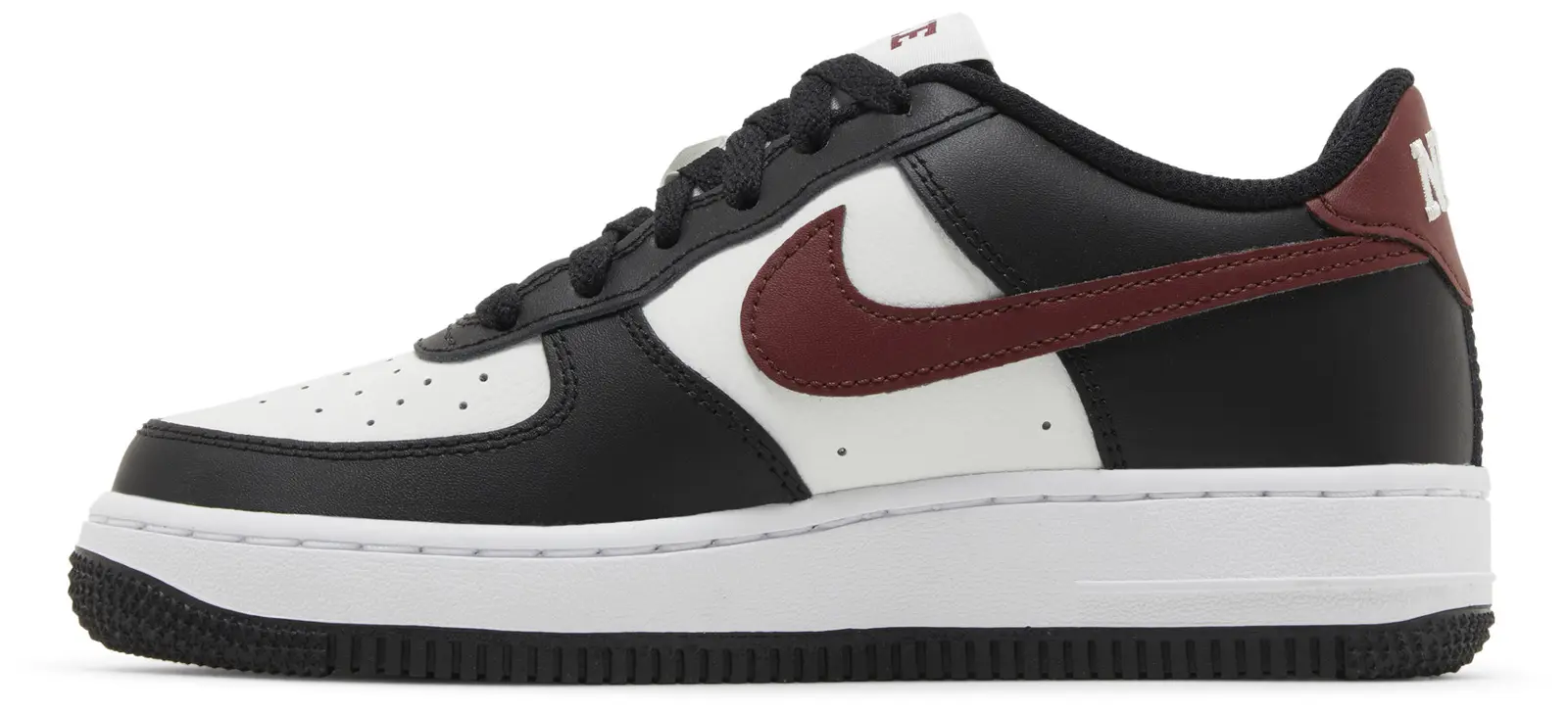 Nike Air Force 1 GS 'Black Dark Team Red' photo2